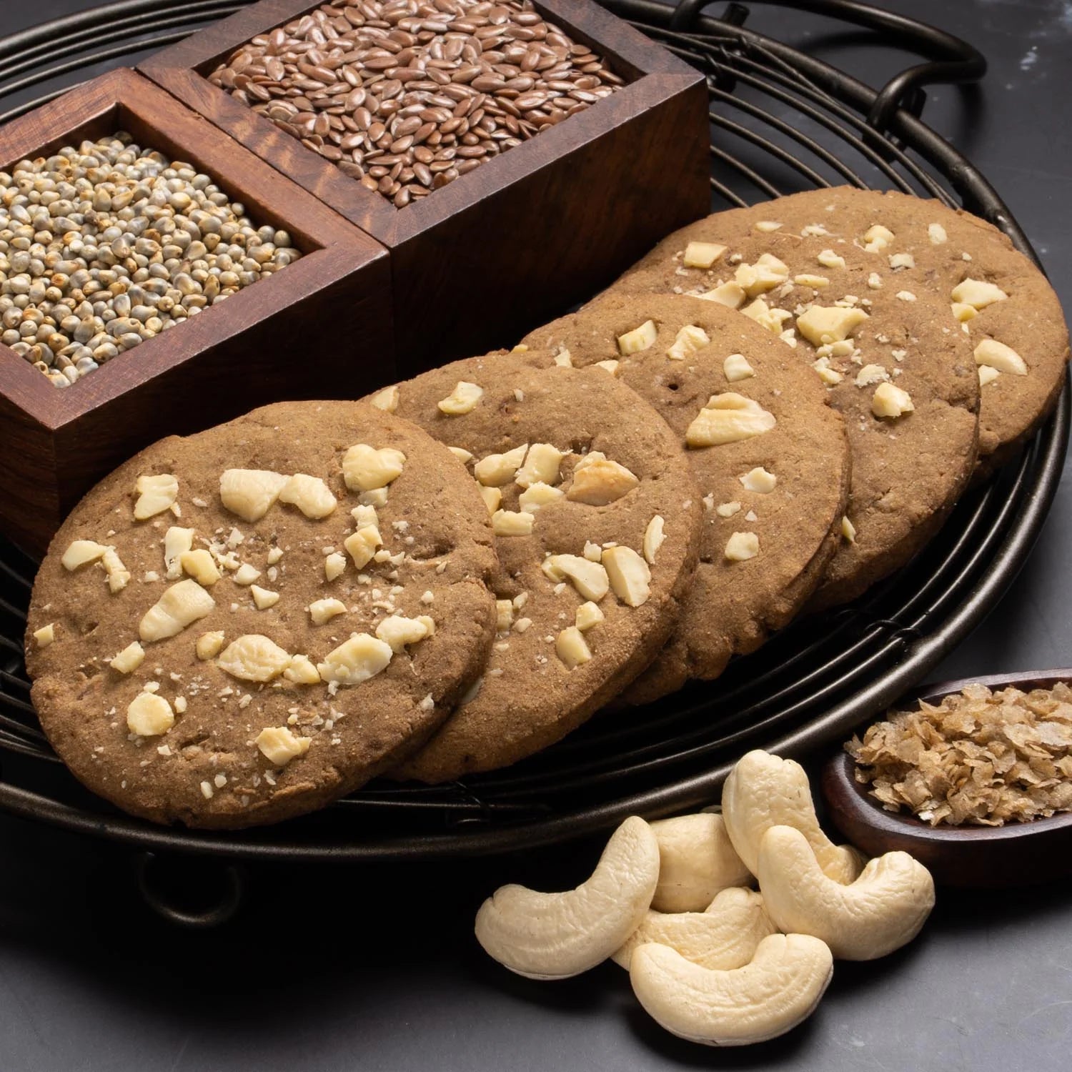 Millet Cashew Cookies